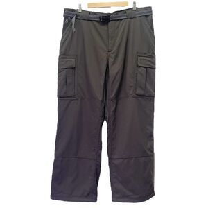 NWT Duluth Trading Co Dry on the Fly Fleece Lined Cargo Pants Olive Size XL x 30
